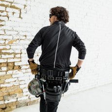 画像3: BURTLE バートル 2025 秋冬新作 ハーフジップシャツ ブロックフリース 裏起毛 ファスナー 長袖 ストレッチ 吸水速乾加工 制電ケア設計 消臭テープ 4113 (3)