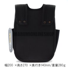 画像4: コーデュラ CORDURA 電工 3段 腰袋 超撥水加工 軽量 ハーネス対応 コヅチ CFC-06 (4)