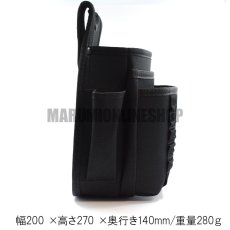 画像3: コーデュラ CORDURA 電工 3段 腰袋 超撥水加工 軽量 ハーネス対応 コヅチ CFC-06 (3)