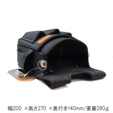 画像3: コーデュラ CORDURA 電工 2段 工具差し付き 腰袋 超撥水加工 軽量 ハーネス対応 コヅチ CFC-07 (3)