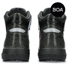 画像6: アシックス asics 作業靴 安全靴 ウィンジョブ CP304 BOA かっこいい おしゃれ ボア ブラック ハイカット エナメル 蛇柄 (6)