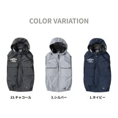 画像6: ディッキーズ Dickies ボルトクール VOLTCOOL 日傘遮熱 ベスト 空調作業服 ペルチェ ネックホルダー付 D-299 S-4XL ベスト単品 冷却 涼しい コーコス信岡 CO-COS (6)