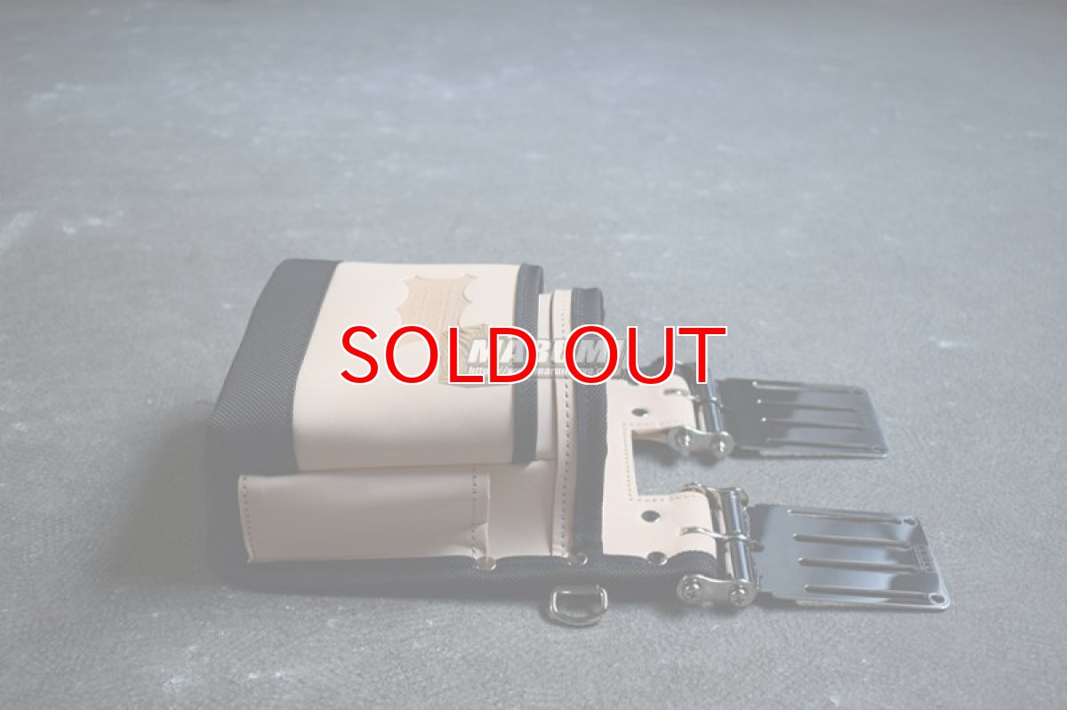 画像3: KNICKS ニックス KNS201TB + SUS15L + N-1 フルセット品 ナチュラル タン 腰袋 腰道具 (3)