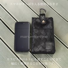 画像2: ポーチ 腰 カラビナ ベルト スマホポーチ 携帯ポーチ 収納ポーチ ポシェット 持ち運び ガーデニング DIY 用品 クラシックスミス DSLPTBSP-K (2)