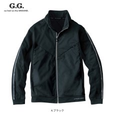 画像6: 秋冬 作業着 作業服 防風 ストレッチ 暖かい おしゃれ かっこいい ジャケット ブルゾン G.G ジージー 桑和 SOWA GG7474-00 (6)