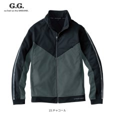 画像5: 秋冬 作業着 作業服 防風 ストレッチ 暖かい おしゃれ かっこいい ジャケット ブルゾン G.G ジージー 桑和 SOWA GG7474-00 (5)