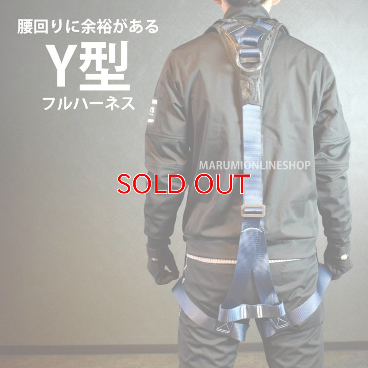 画像2: 椿モデル Y型フルハーネス HYF2NB ネイビー 紺 【Mサイズ】 100kgまで対応 フルハーネス型安全帯 新規格適合品 墜落制止用器具 (2)