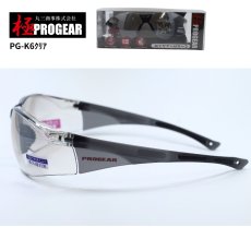 画像4: 丸三商事 プロギア 【PG-K6】 極PROGEAR 保護メガネ クリア（シルバーハーフミラー） ハードコート 紫外線防止レンズ (4)