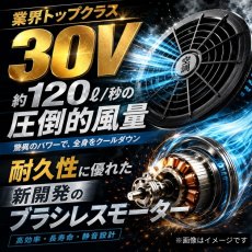 画像3: アイスマン 30V  ワイヤレス ハイパワー 空調 ファン バッテリー デバイス フルセット 2026 春夏 最新  山真製鋸 KBTM-SET HP30V-SET (3)