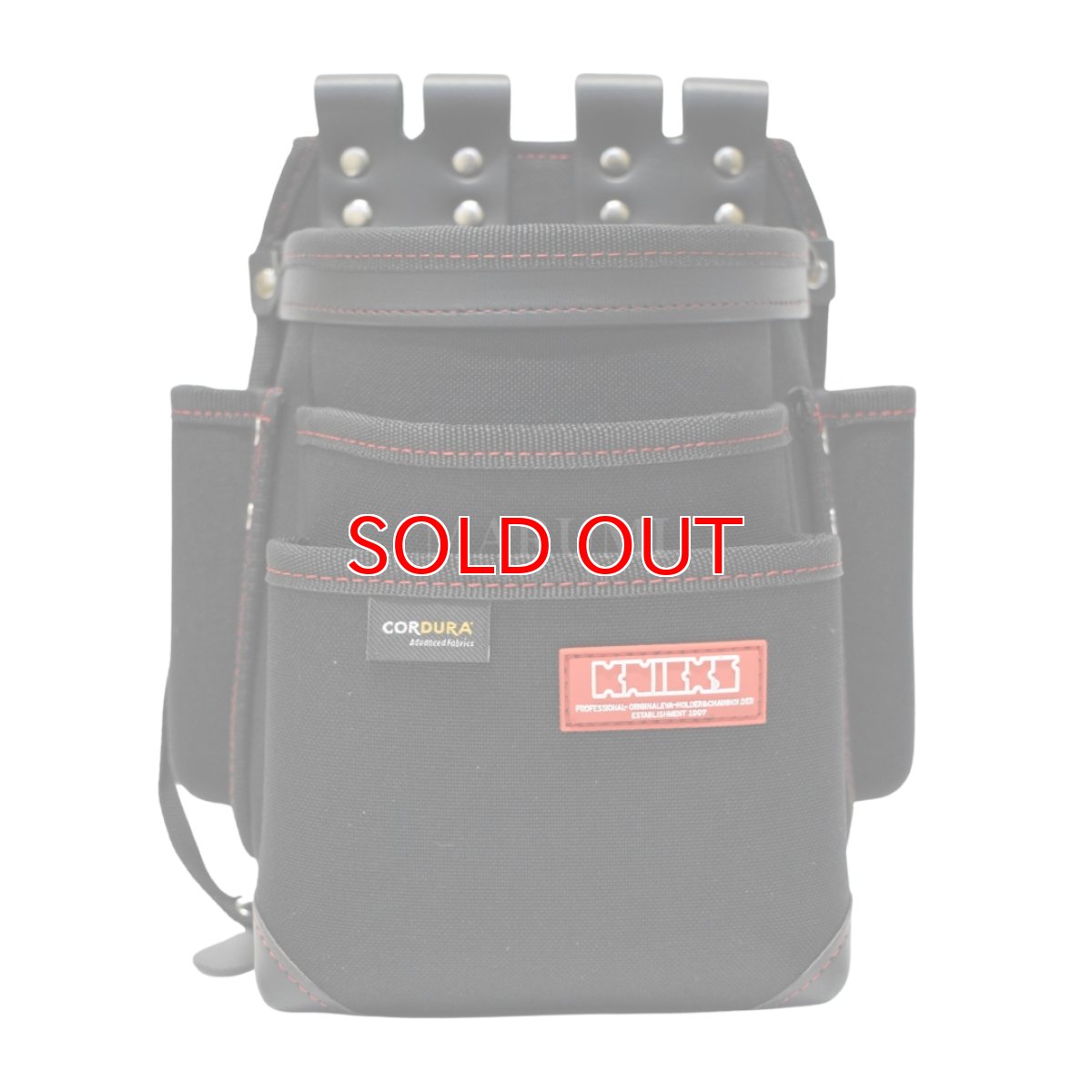 画像2: ニックス KNICKS コーデュラ ナイロン 赤タグ 1000d 3段チェーン後付けタイプ 腰袋 KC-212NSDX (2)