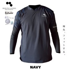 画像5: ボクラワークス コトブキニット ボクエア 長袖Tシャツ ロンT  オールシーズン 年間 メンズ ストレッチ素材 3108 (5)
