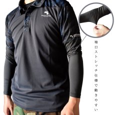 画像3: ボクラワークス コトブキニット ボクエア 長袖ポロシャツ  オールシーズン 年間 メンズ ストレッチ素材 3109 (3)