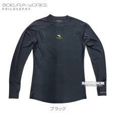 画像5: 2026年春夏 ボクラワークス コトブキニット メンズ サムホール&ウォッチリスト付きコンプレッション  接触冷感 吸汗速乾 3616 (5)