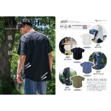 画像2: 2026年春夏 ボクラワークス コトブキニット ラウンドヘム オーバーサイズ 半袖 Tシャツ メンズ ストレッチ コットンタッチ 吸汗速乾 UVカット 3624 (2)