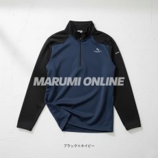 画像5: ボクラワークス 秋冬 防寒 長袖ジップアップ マイクロフリース 裏起毛 ストレッチ ハーフジップ (5)