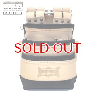 ニックス KNICKS KNB-301DDX 総ヌメ革 3段腰袋 総バリスティック補強巻