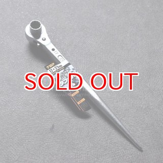 トップ TOP工業 タフガチャ メッキ仕様 極太 ラチェットレンチ 17×21mm
