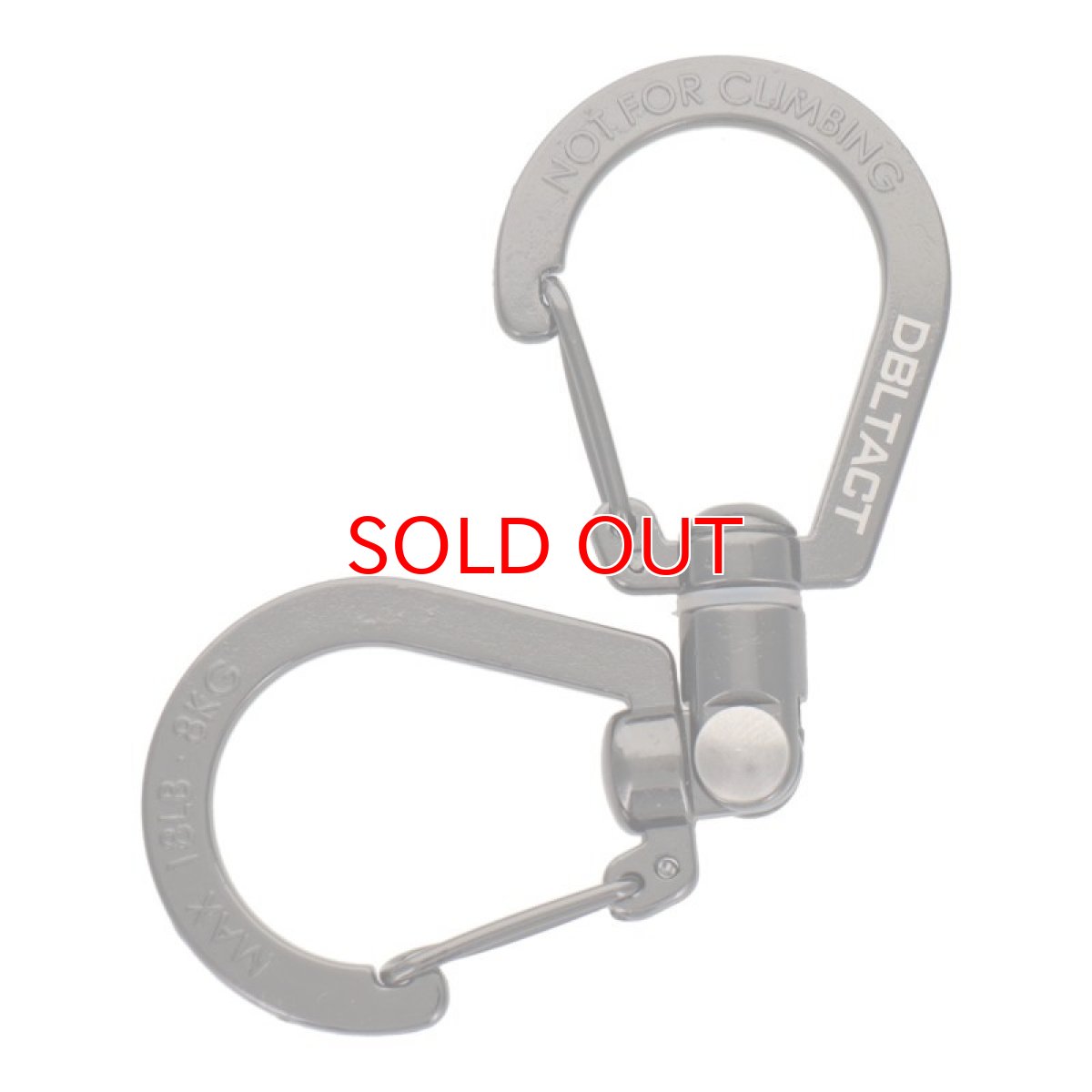 画像16: ダブルタクト DBLTACT DT-KSU-80 S型ユニバーサルカラビナ 80mm 360度回転+左右90度に曲がる 丈夫な亜鉛ダイキャスト製 (16)