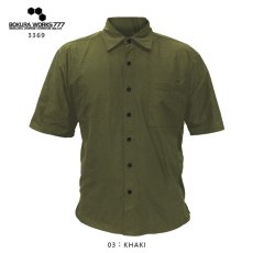 画像7: ボクラワークス777 春夏用 ストレッチニットファブリック 半袖ワークシャツ K3369 (7)