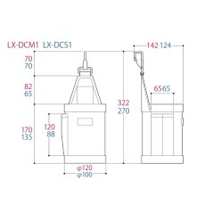 画像6: ロックス ツノダ TSUNODA 腰袋 腰道具 ワンタッチで外す・組み替える LOCX 着脱式 ダストカップ Sサイズ LX-DCS1 (6)