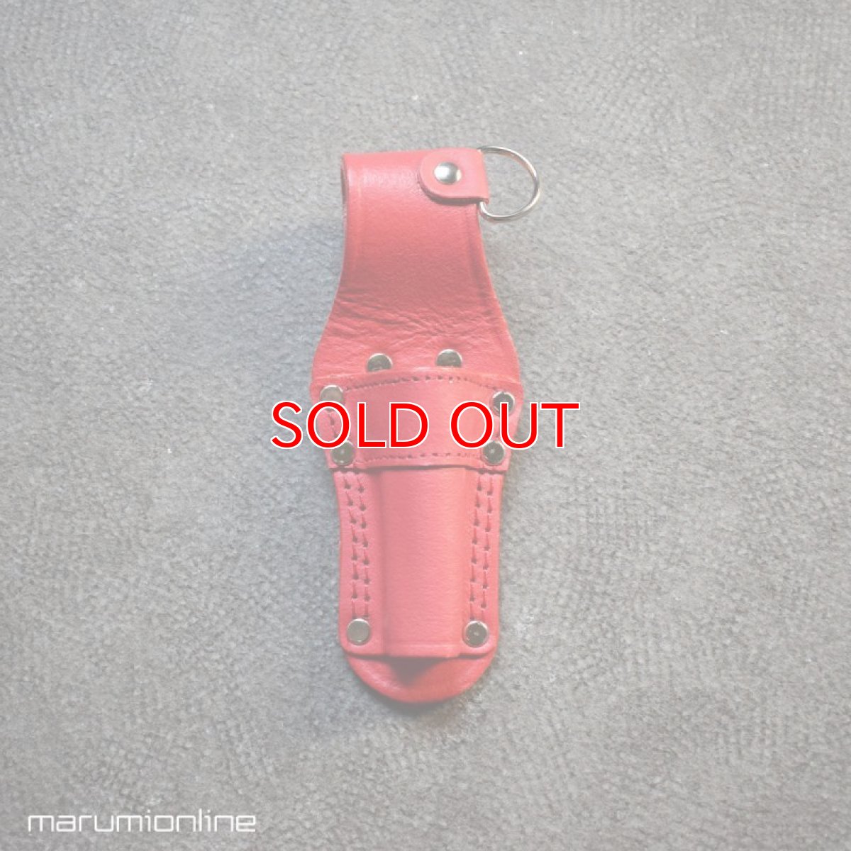 画像6: 限定 赤備え 鳶壱 LX-12RED 牛革工具差し シノ・ラチェットレンチ差  Dリング付 国産本革使用 腰道具 日本製 (6)