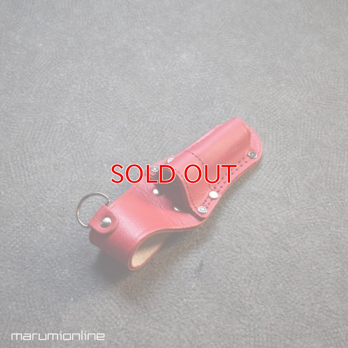 画像4: 限定 赤備え 鳶壱 LX-12RED 牛革工具差し シノ・ラチェットレンチ差  Dリング付 国産本革使用 腰道具 日本製 (4)