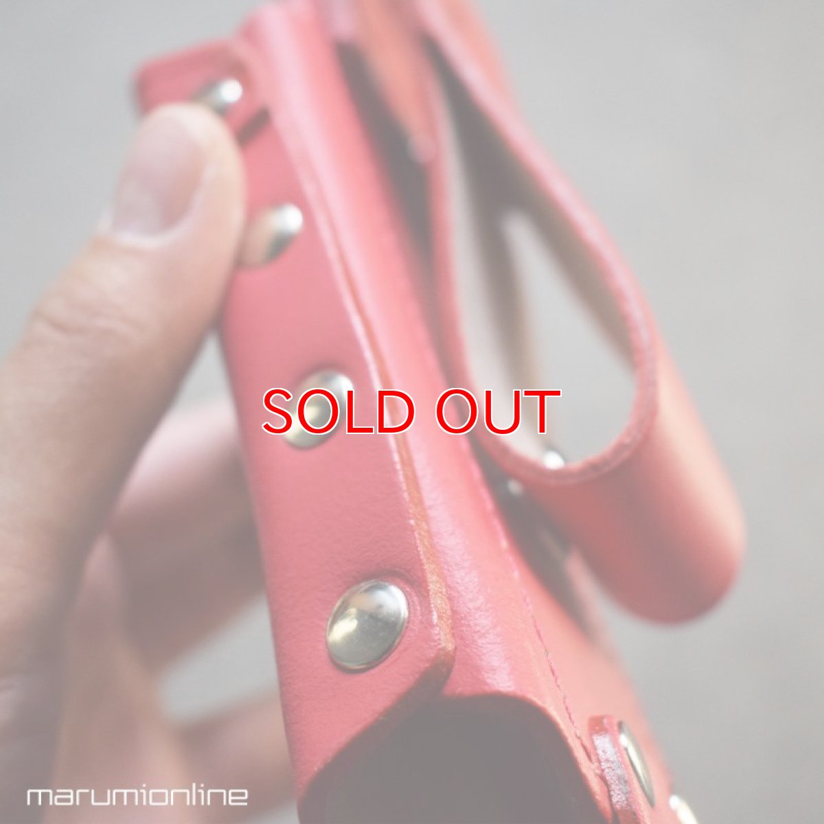 画像7: 限定 赤備え 鳶壱 LX-15RED 牛革工具差し ボックス型 マルチケース 国産本革使用 腰道具 日本製 (7)