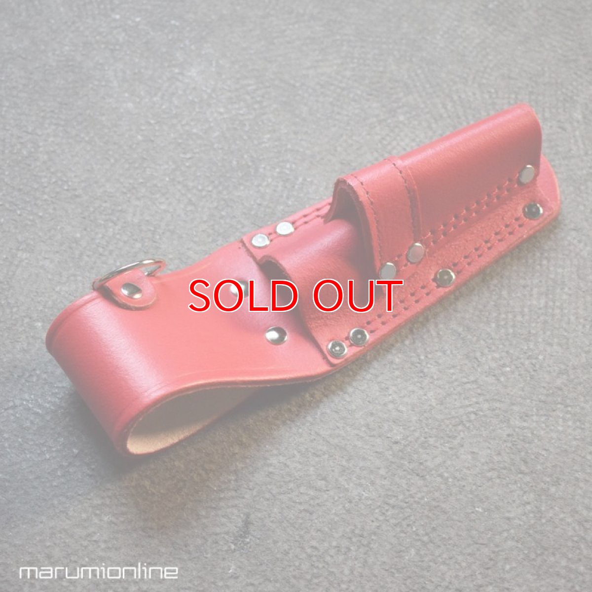 画像6: 限定 赤備え 鳶壱 LX-20RED 牛革工具差し スリム 細幅 ラチェットレンチ シノ モンキーレンチ Dリング付 国産本革使用 腰道具 日本製 (6)