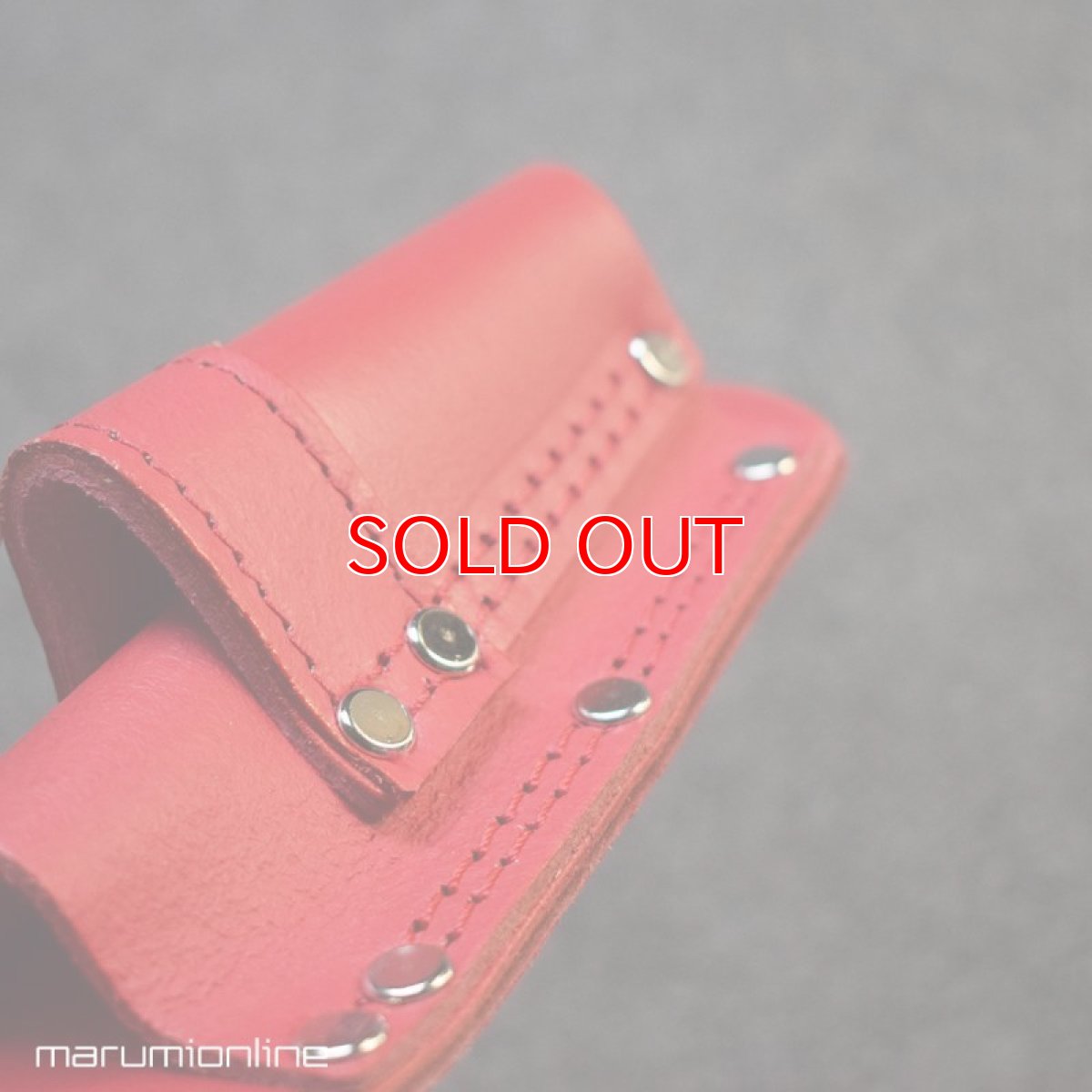 画像4: 限定 赤備え 鳶壱 LX-20RED 牛革工具差し スリム 細幅 ラチェットレンチ シノ モンキーレンチ Dリング付 国産本革使用 腰道具 日本製 (4)