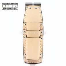 画像1: ニックス 腰道具 KNICKS TIT-303PDX 3段ペンチホルダー ナチュラル タン チェーン式対応 チタン補強プレート入り (1)