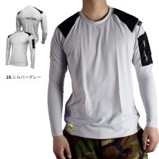 画像4: ネオテライズ 春夏 インナー コンプレッション シャツ 吸汗速乾 接触冷感 ドライ ラインデザイン おしゃれ かっこいい 作業着 作業服 neoterize 214 (4)