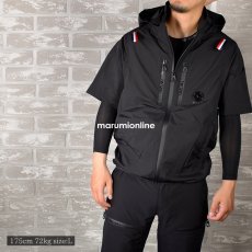 画像4: ネオテライズ NEOterize 春夏 電動ファン対応 ウェア単品 空調ウェア EFウェア 空調 服 サイドファン ナイロン フード付き 半袖ブルゾン エアーダクト AD-332 (4)