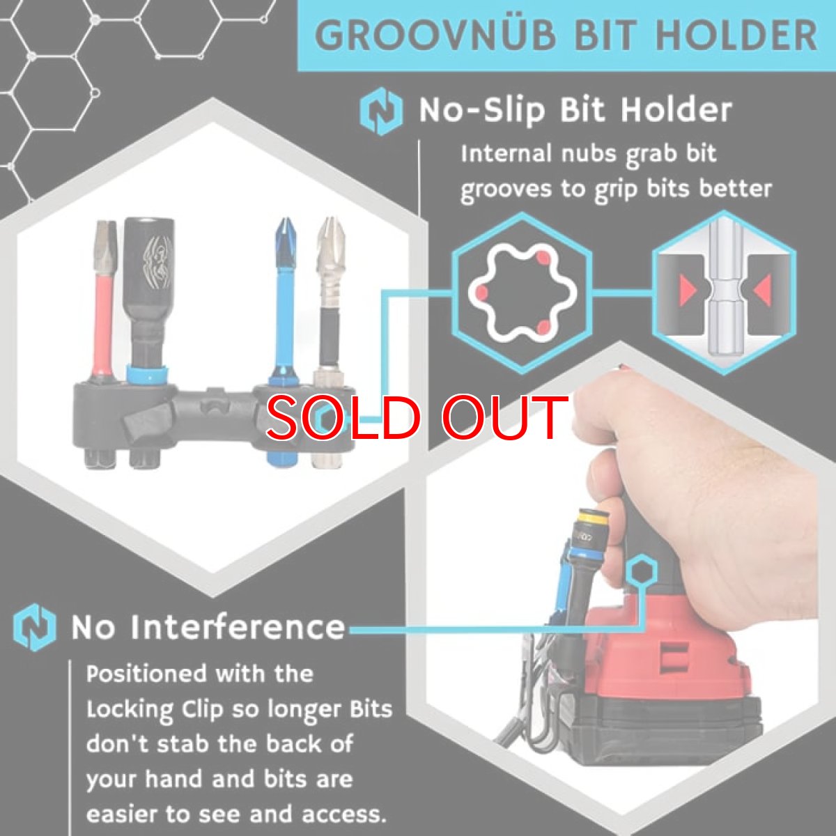 画像6: 主要な工具ブランド ほぼ全ての電動工具に取り付け可能な ビットホルダー付き ツールクリップ ノルスター NOHLSTER ロッキングツールクリップ フック (6)
