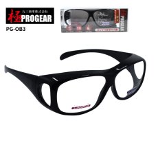 画像1: 丸三商事 プロギア 【PG-OB3】 極PROGEAR 保護メガネ クリア オーバーグラス ハードコート 曇り止め加工 紫外線防止レンズ (1)