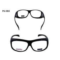 画像2: 丸三商事 プロギア 【PG-OB3】 極PROGEAR 保護メガネ クリア オーバーグラス ハードコート 曇り止め加工 紫外線防止レンズ (2)