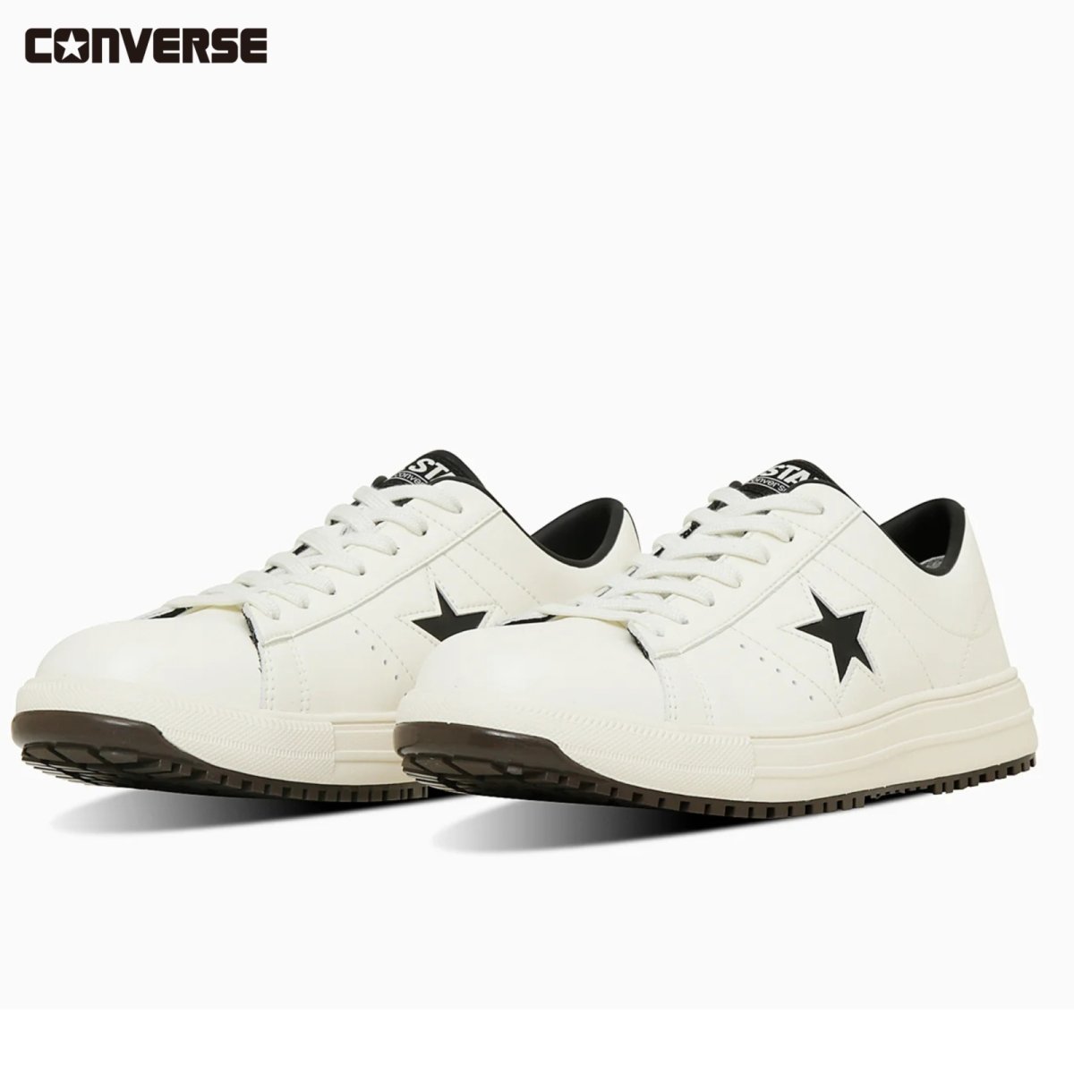 画像5: コンバース CPD 安全靴 作業靴 プロテクティブ スニーカー 靴 ワンスター PS ONE STAR ホワイト/ブラック (5)