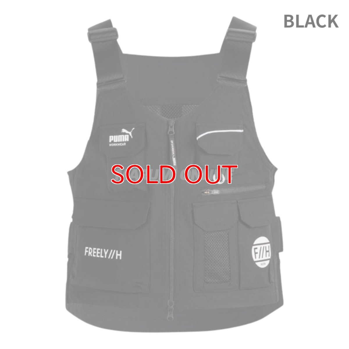 画像3: 【限定商品】PUMA.AT WORK. x ヒロミ コラボ 作業ウェア ワークベスト プーマ WORK VEST 作業服 PW-3012G PUMA WORKWEAR プーマワークウェア (3)