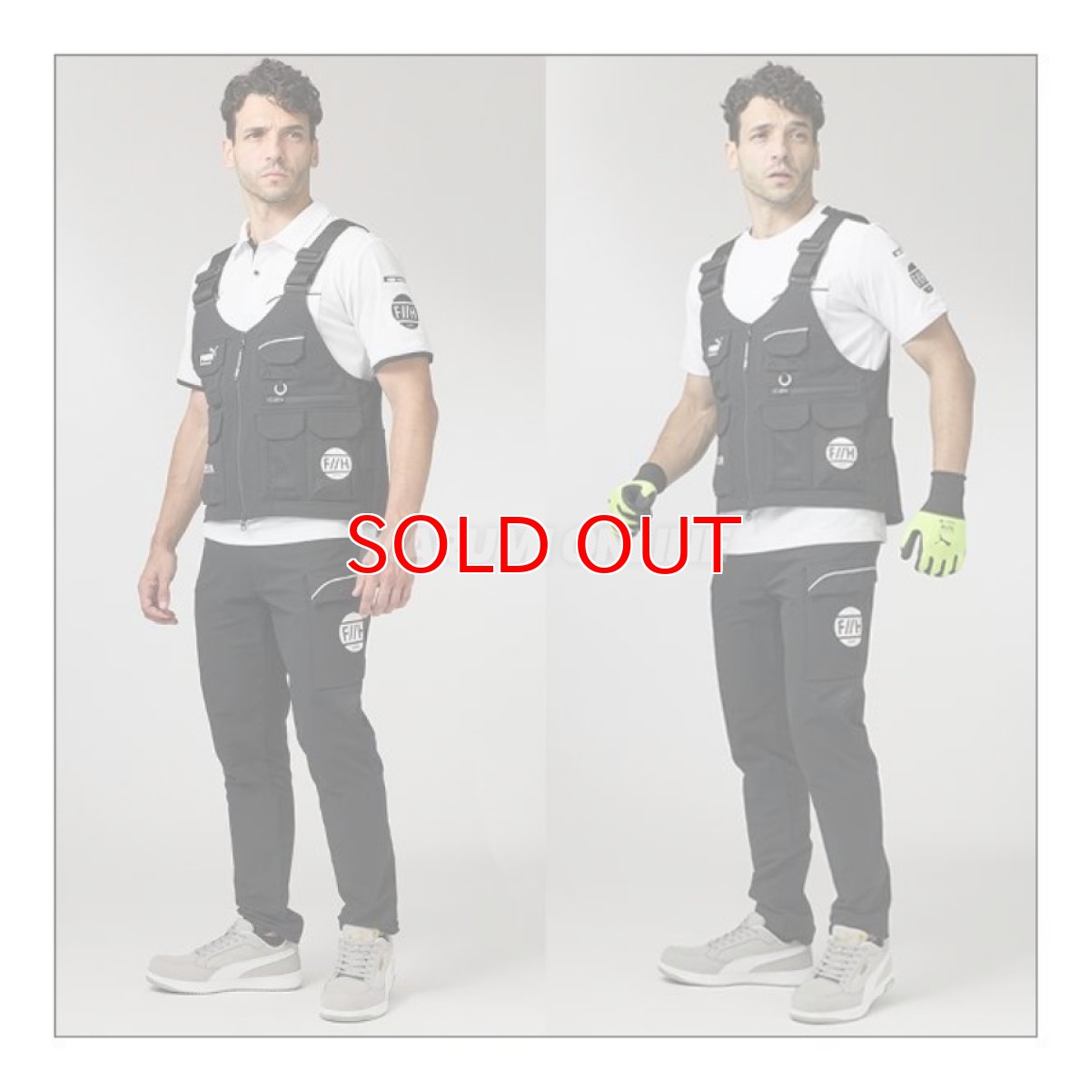画像8: 【限定商品】PUMA.AT WORK. x ヒロミ コラボ 作業ウェア ワークベスト プーマ WORK VEST 作業服 PW-3012G PUMA WORKWEAR プーマワークウェア (8)