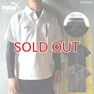 作業ウェア PUMA 半袖ポロシャツ 吸汗速乾 ドライ ポリエステル 消臭
