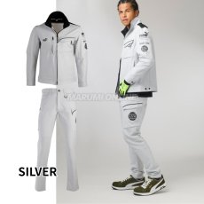 画像3: 【限定商品】【上下セット】PUMA.AT WORK. x ヒロミ コラボ PW-3041G + PW-3045G ワークジャケット カーゴパンツ 作業服 作業着 長袖 プーマ×ヒロミコラボ  (3)