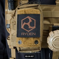 画像7: RYDEN ライデン 鎧布 GAIFU モールシステム ベルクロパネル 作業用 建築・建設用 （コヨーテ・ブラック） RD-04-007 (7)