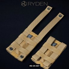 画像8: RYDEN ライデン 鎧布 GAIFU モールシステム ベルクロパネル 作業用 建築・建設用 （コヨーテ・ブラック） RD-04-007 (8)