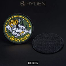 画像1: RYDEN ライデン 鎧布 GAIFU モールシステム ライジン パッチ ワッペン ベルクロ(1枚入り) RD-05-001 (1)