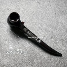 画像3: 特別仕様品 黒染め光沢総磨き ト ップ 短ガチャ ラチェットレンチ 17×21mm 日本製 鍛造品 RMK-17 21CS-SV (3)