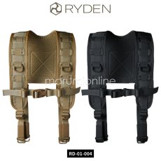 画像1: RYDEN ライデン 鎧布 GAIFU モールシステム ツールベルトパッド用サスペンダー 作業用 建築・建設用 （コヨーテ・ブラック） RD-01-004 (1)