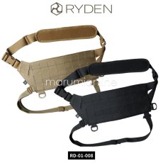 画像1: RYDEN ライデン 鎧布 GAIFU モールシステム バンダリア 胸部 たすき掛け式 作業用 建築・建設用 （コヨーテ・ブラック） RD-01-008 (1)