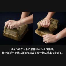 画像3: RYDEN ライデン 鎧布 GAIFU モールシステム メインツールポーチ 腰袋 2段 作業用 建築・建設用 （コヨーテ・ブラック） RD-02-001 (3)