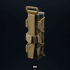 画像3: RYDEN ライデン 鎧布 GAIFU モールシステム ユーティリティポーチ スモールロング 作業用 建築・建設用 （コヨーテ・ブラック） RD-02-010 (3)