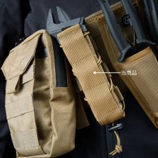 画像4: RYDEN ライデン 鎧布 GAIFU モールシステム ユーティリティポーチ スモールロング 作業用 建築・建設用 （コヨーテ・ブラック） RD-02-010 (4)