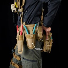 画像5: RYDEN ライデン 鎧布 GAIFU モールシステム ワイヤーストリッパーホルダー 作業用 建築・建設用 （コヨーテ・ブラック） RD-03-009 (5)